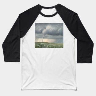 Tornado Oil on Canvas Baseball T-Shirt